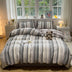 Moderno vertical Stripe Comfort Divet Divet Cover Set de cama