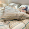 Moderno vertical Stripe Comfort Divet Divet Cover Set de cama