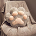 Multifunctional Cat Paw Pillow & Soft Short Plush Blanket Set