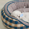 Oval Teddy Velvet Large Space Comfortable Deep Sleep Donut Dog Bed