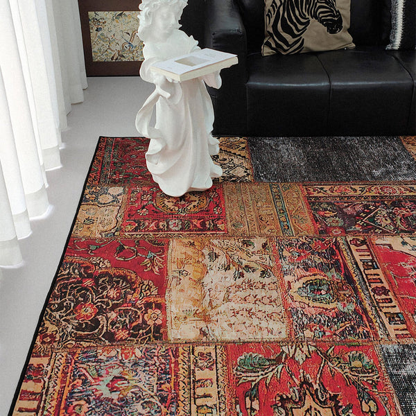 Persa Exótica Exótica alfombra de decoración del hogar resistente a las manchas antibacterianas