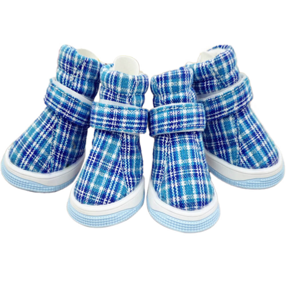 Plaid Breathable Non-Slip Comfortable Durable Dog Shoes