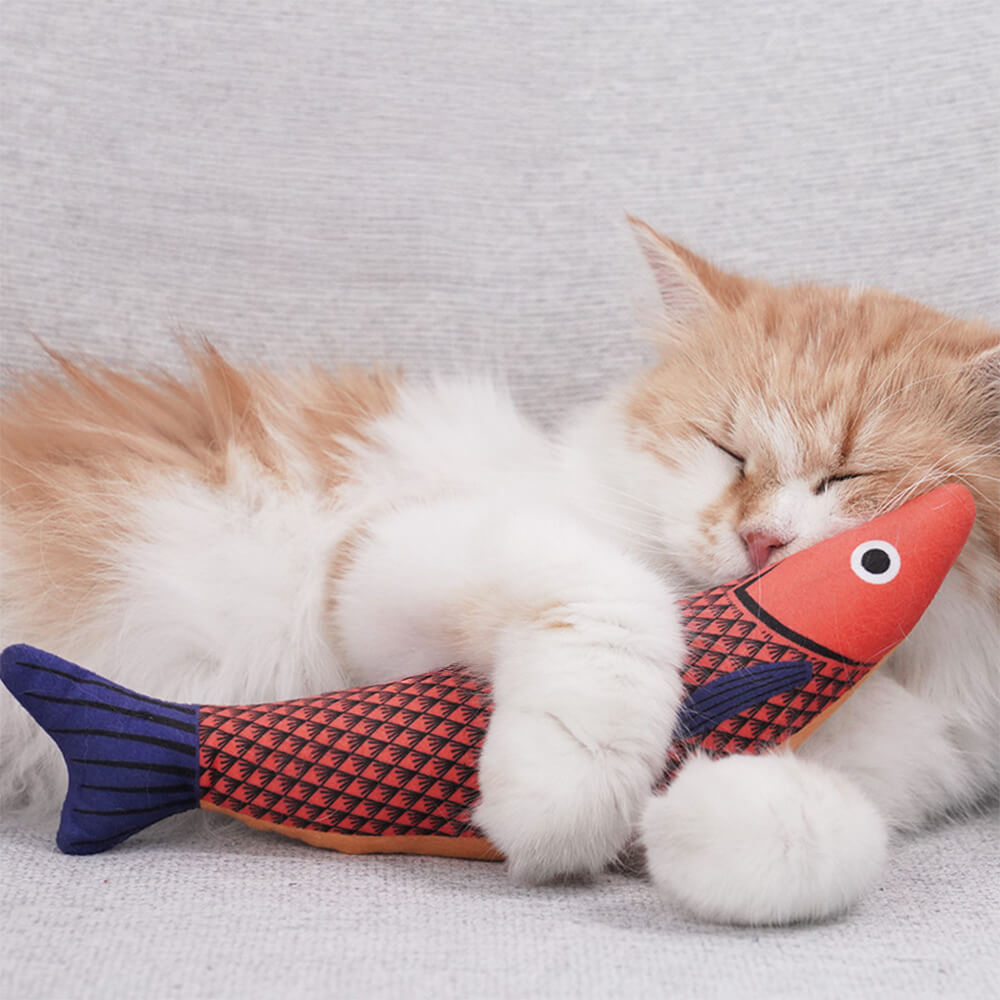 Realistic Colorful Fish Self-Play Catnip Cat Toys