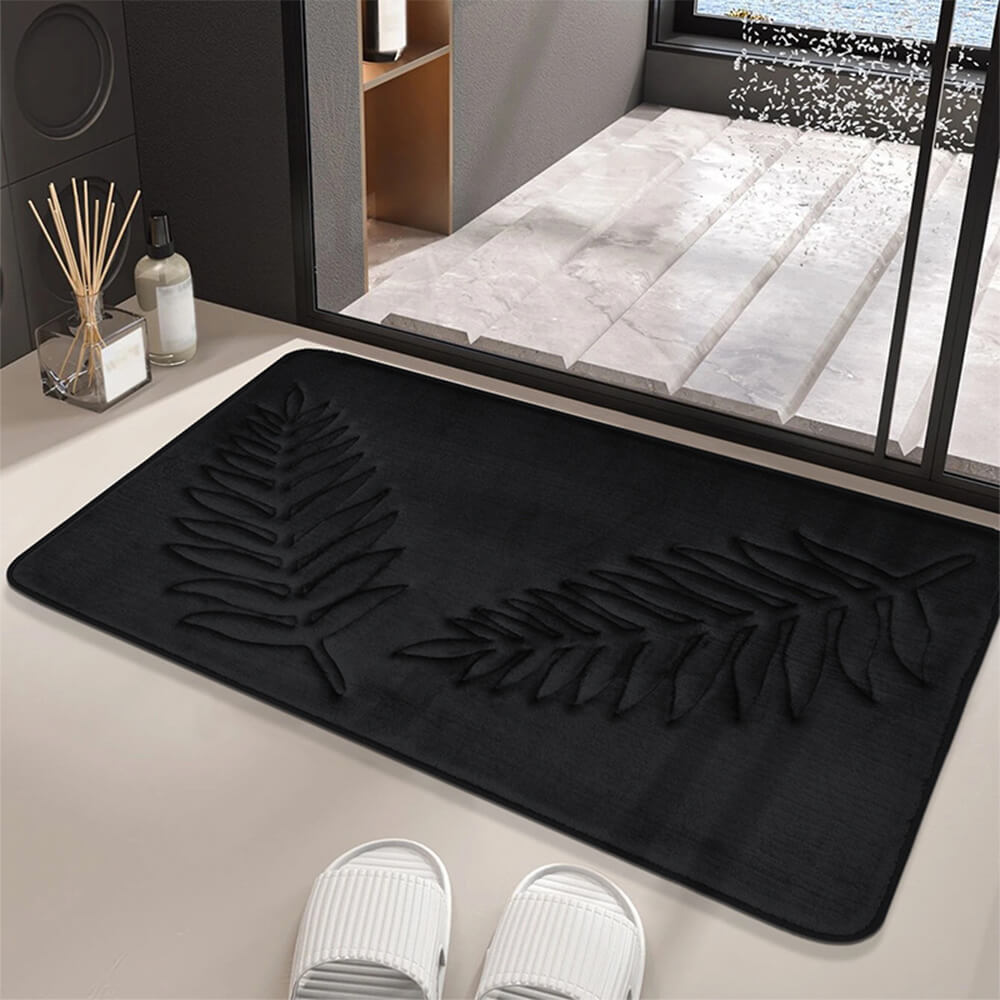 Soft Flannel Cozy Non-Slip Water-Absorbent Decorative Home Rug