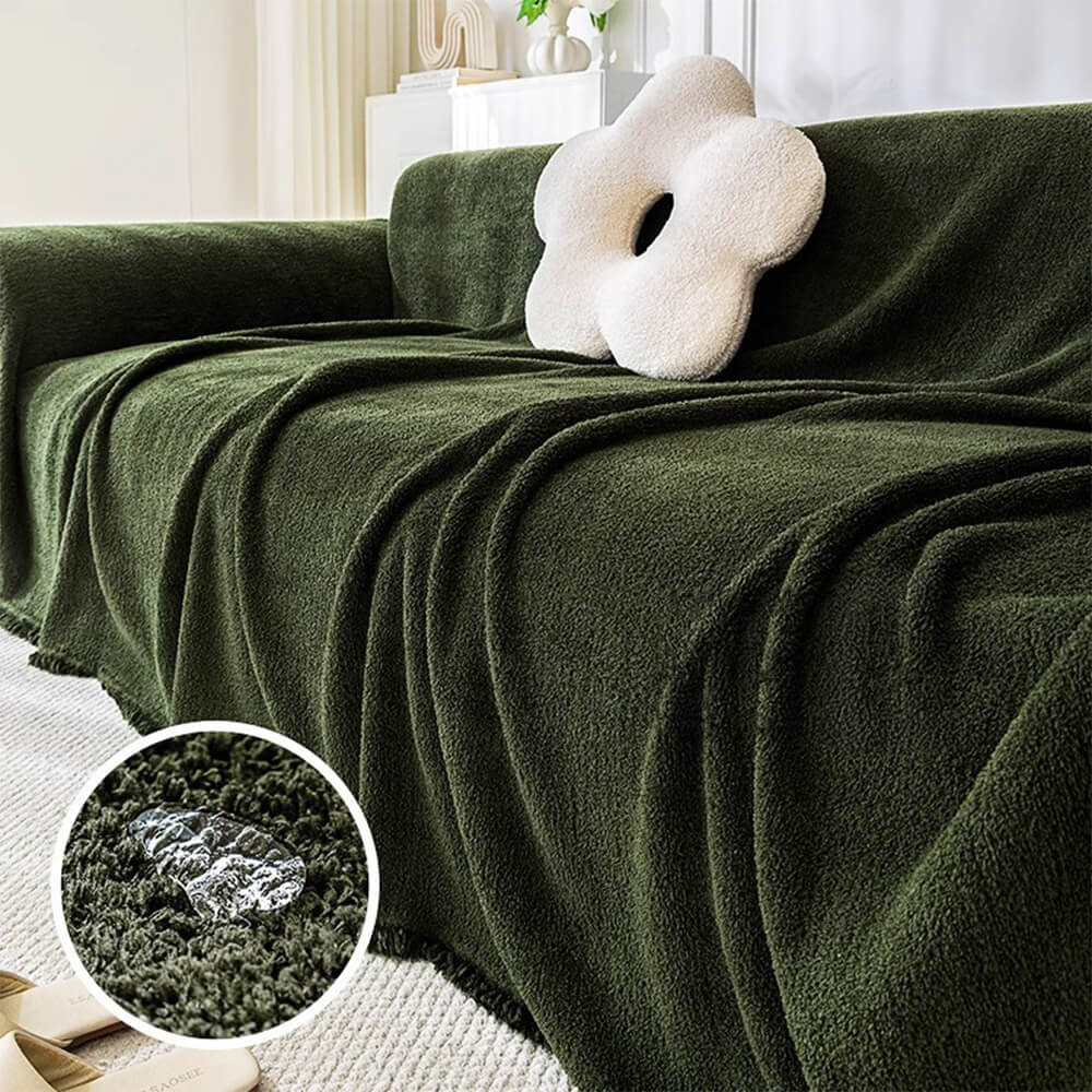 Soft Plush Waterproof Multi-Purpose Sofa Protection Couch Cover