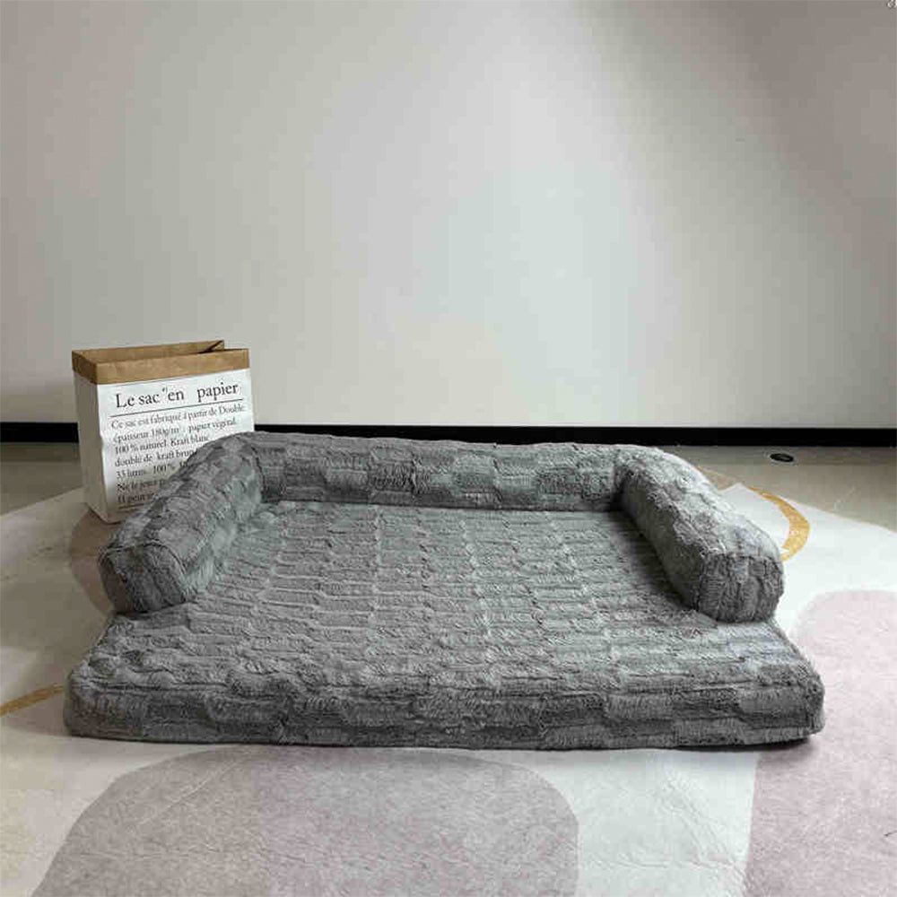 Spacious Orthopedic Soft Skin-Friendly  Washable Dog & Cat Sofa Bed