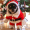 Estereoscópico navideño de santa Claus traje de cosplay de cosplay