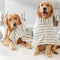 Absorbente rayado grueso grande para la piel de la piel del perro múltiple toalla de baño del perro