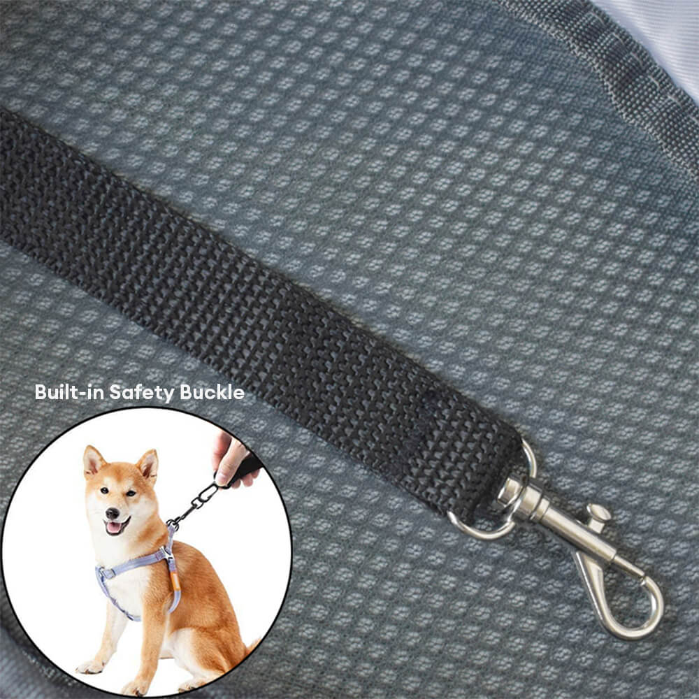 Stylish Portable Mesh PU Leather Dog & Cat Carrier Bag