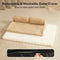 Teddy Fluffy Deep Sleep Large Space Pillow Dog Bed - Honey Amber