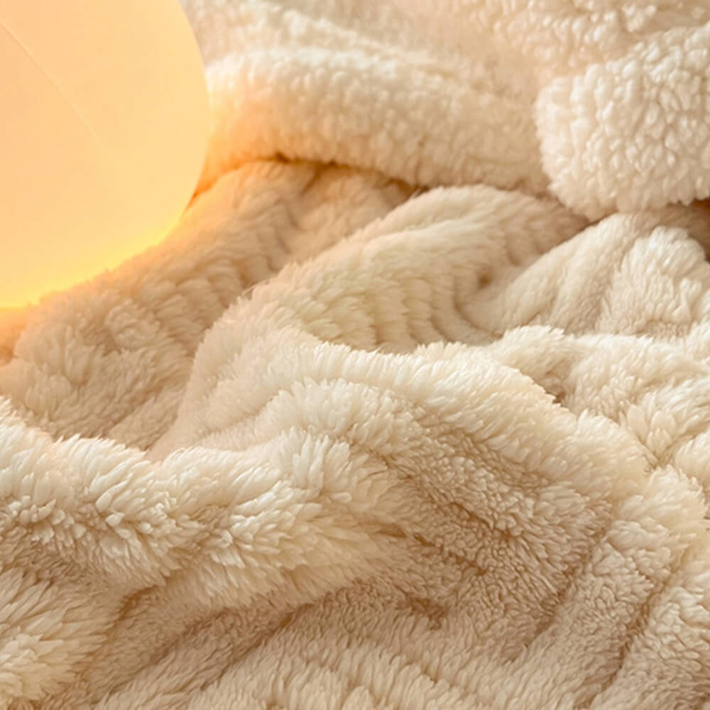 Ultra-Soft Dual-Sided Warm Jacquard Comfort Multi-Functional Blanket