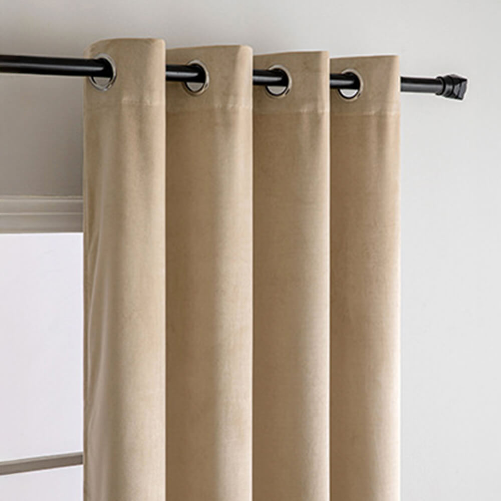 Vintage Solid Velvet Thermal Insulated Blackout Curtains