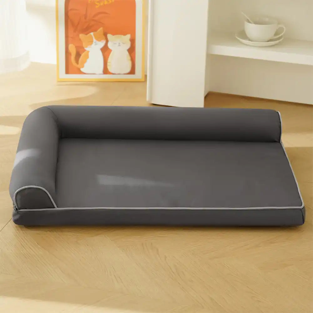 Cama ortopédica de espuma de huevo impermeable con lados de perros grandes para refugios