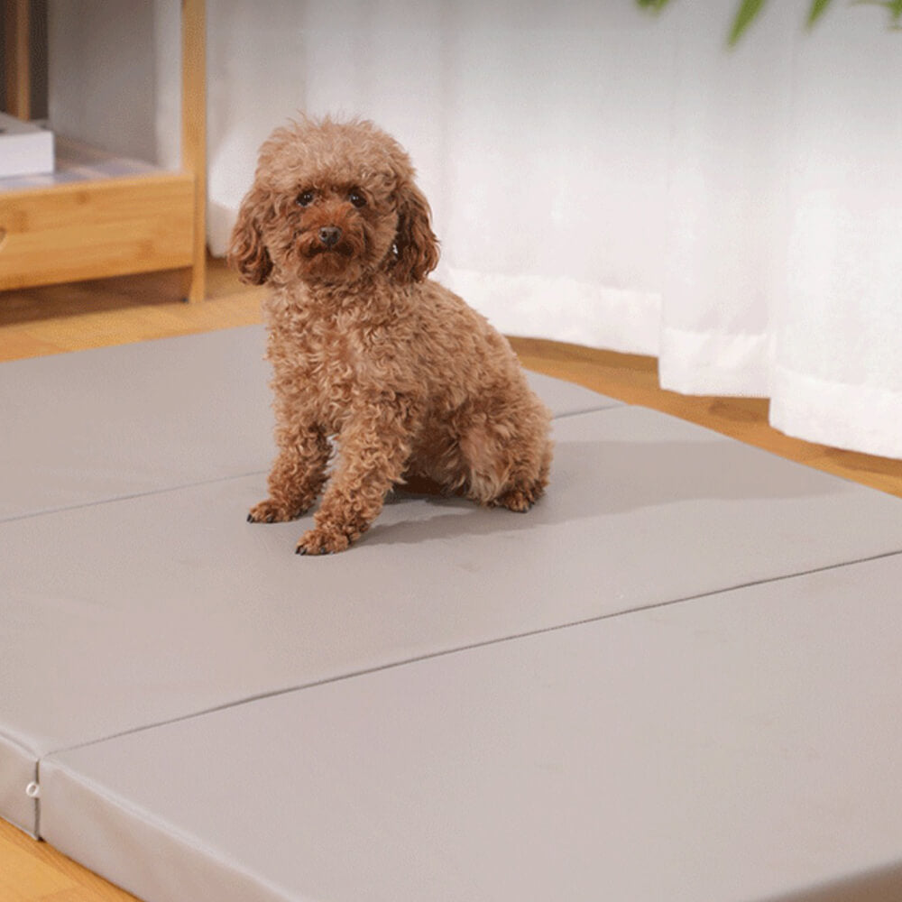 Waterproof PU Leather Multifunctional Orthopedic Foldable Dog Mat