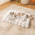 Patrón de ola ultra suave conoux coneño de piel de piel y gato con almohada de mascotas