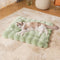 Patrón de ola ultra suave conoux coneño de piel de piel y gato con almohada de mascotas