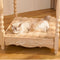 Patrón de ola ultra suave conoux coneño de piel de piel y gato con almohada de mascotas