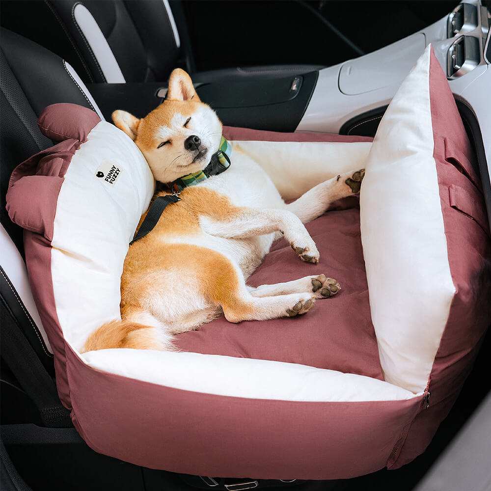 <tc>Cama de seguridad para coche para mascotas con orejas de oso Cama para asiento de coche para perros</tc>