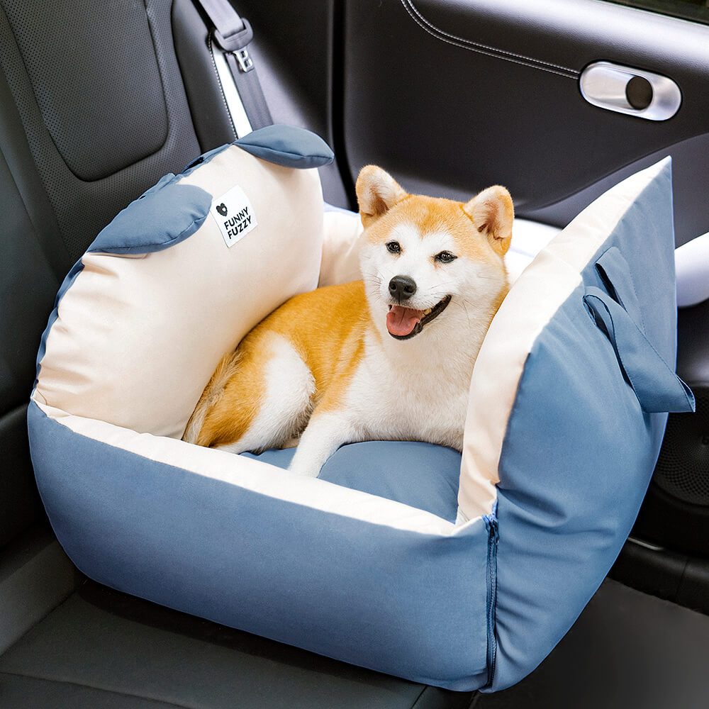 <tc>Cama de seguridad para coche para mascotas con orejas de oso Cama para asiento de coche para perros</tc>