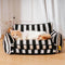 Cama de gato de doble capa de falso a rayas de moda