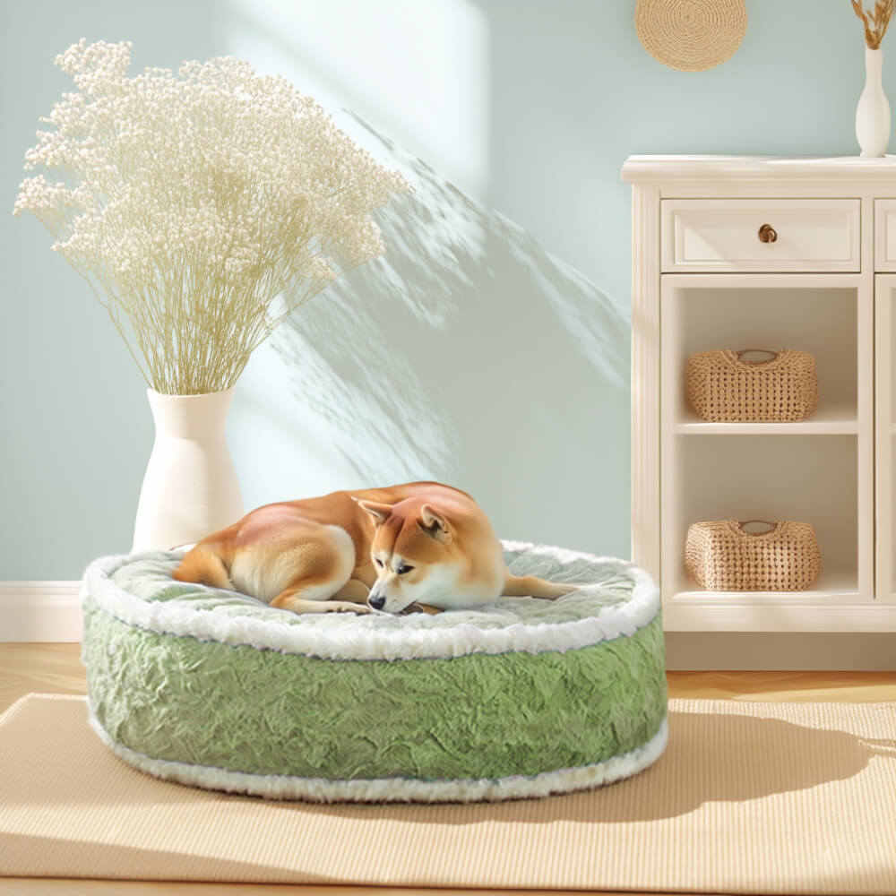 Cama para mascotas de felpa ultrasuave Cream Pie