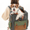 Dual-<tc>Color</tc> Mochila para transportar mascotas al aire libre, de lona impermeable y transpirable