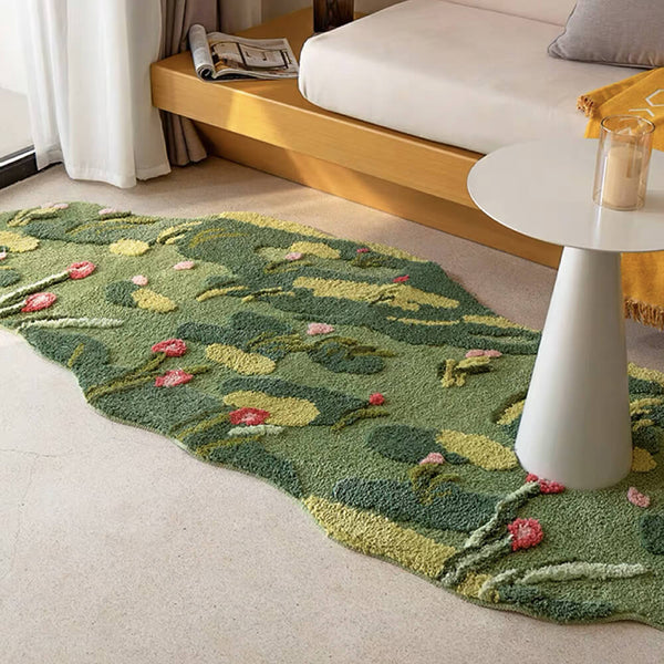 Wonderland Daisy Carpet Mat Mat Rug Pet alfombra