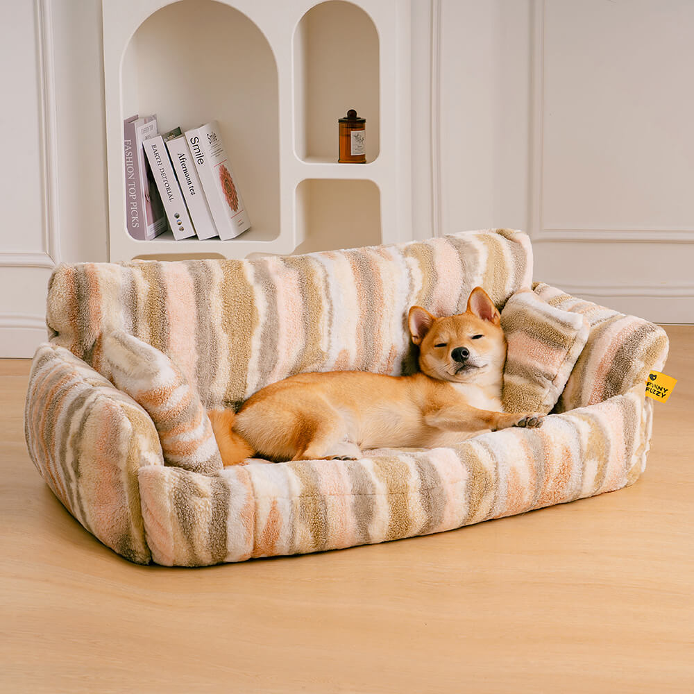 Sofá cama nórdico mullido extra grande y acogedor para perros y gatos