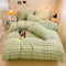 Confort hinchado Faux Faux Rabbit Fur Sedes de cama de piel