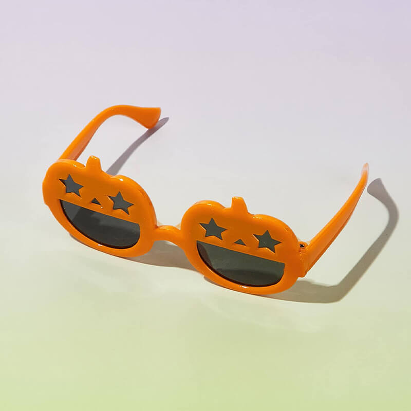 Decoración De Halloween Moda Calabaza Perro Gafas