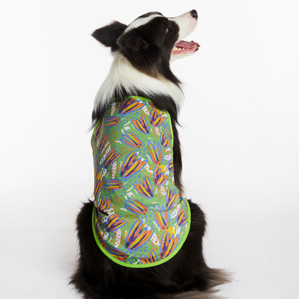 Chaleco para perros estilo hawaiano ropa para mascotas de verano