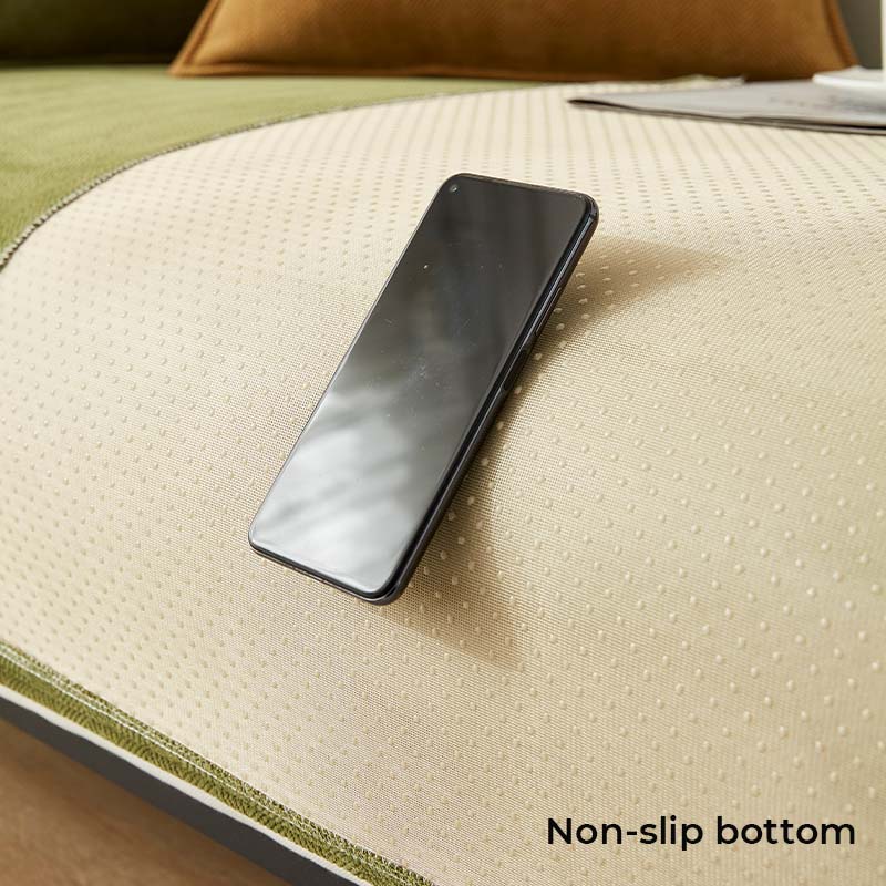 Funda protectora para sofá de tela de chenilla en forma de espiga