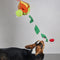 Interactive Puzzle Squeaky Toy Leaf Ball Dog Treat Dispenser Toy