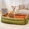 Bedera de asiento de asiento para perros de cuero para perros de gran faux de lujo - Voyager urbano