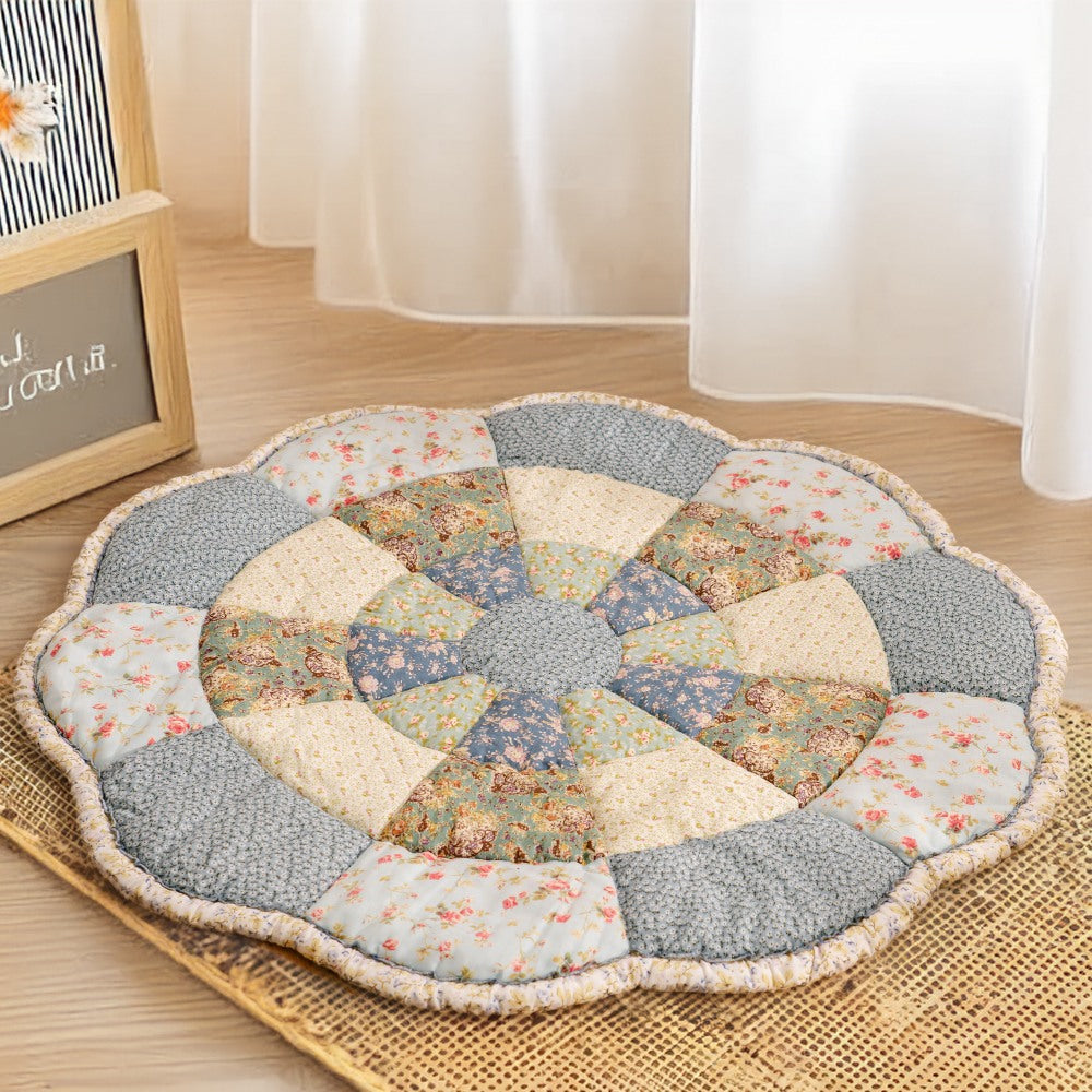 Large Flower Shape Floral Chic Pet Mat