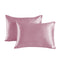 Conjunto de caja de almohada de tela suave y suave para la piel