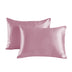 Conjunto de caja de almohada de tela suave y suave para la piel