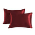 Conjunto de caja de almohada de tela suave y suave para la piel