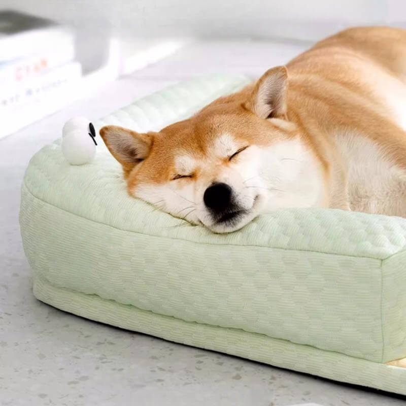 <tc>Cama para perros con protección de cuello y cama de enfriamiento natural para mascotas</tc>