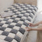 Plush Handmade Color Block Dog Mat Soft Sofa Protector Non-Slip Couch Cover