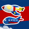 Juguete de avión de cohete juguetón