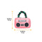 Rockstar Plush Guitar Boombox Chew Dog Toy