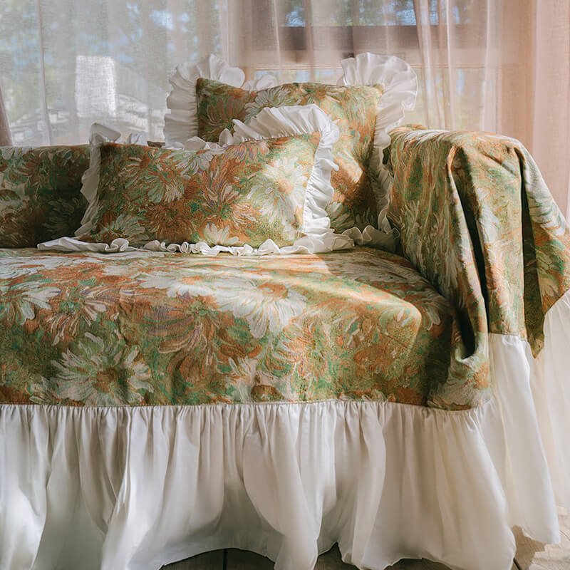 Funda protectora para sofá teñida con hilo Monet Garden