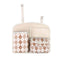 Black & White Diamond Multi-Functional Back Seat Car Organizer