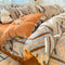 Línea Art Milk Velvet Capa de ropa de cama tibia Reta de sábana