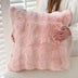 Almohada de sofá de felpa reversible suave