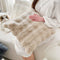 Almohada de sofá de felpa reversible suave