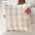 Almohada de sofá de felpa reversible suave