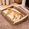Cama de perros ergonómica de perros ergonómica elegible y expansible - Patillas tranquilas