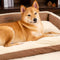Cama de perros ergonómica de perros ergonómica elegible y expansible - Patillas tranquilas